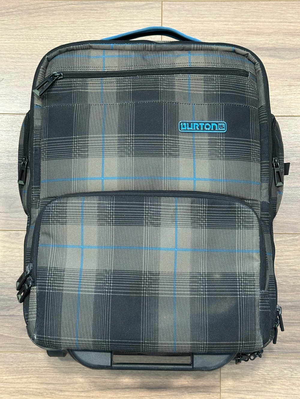 Burton Wheelie Flight Deck Carry-On Bag in Plaid